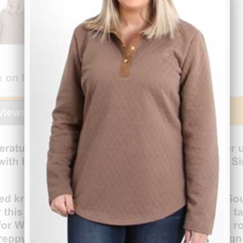 Simply Southern Quilted Pullover